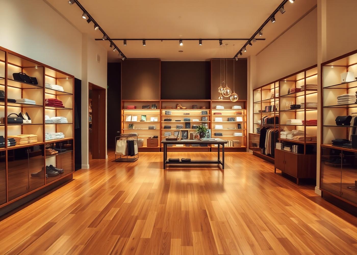 Freshly cleaned boutique retail store interior in New York