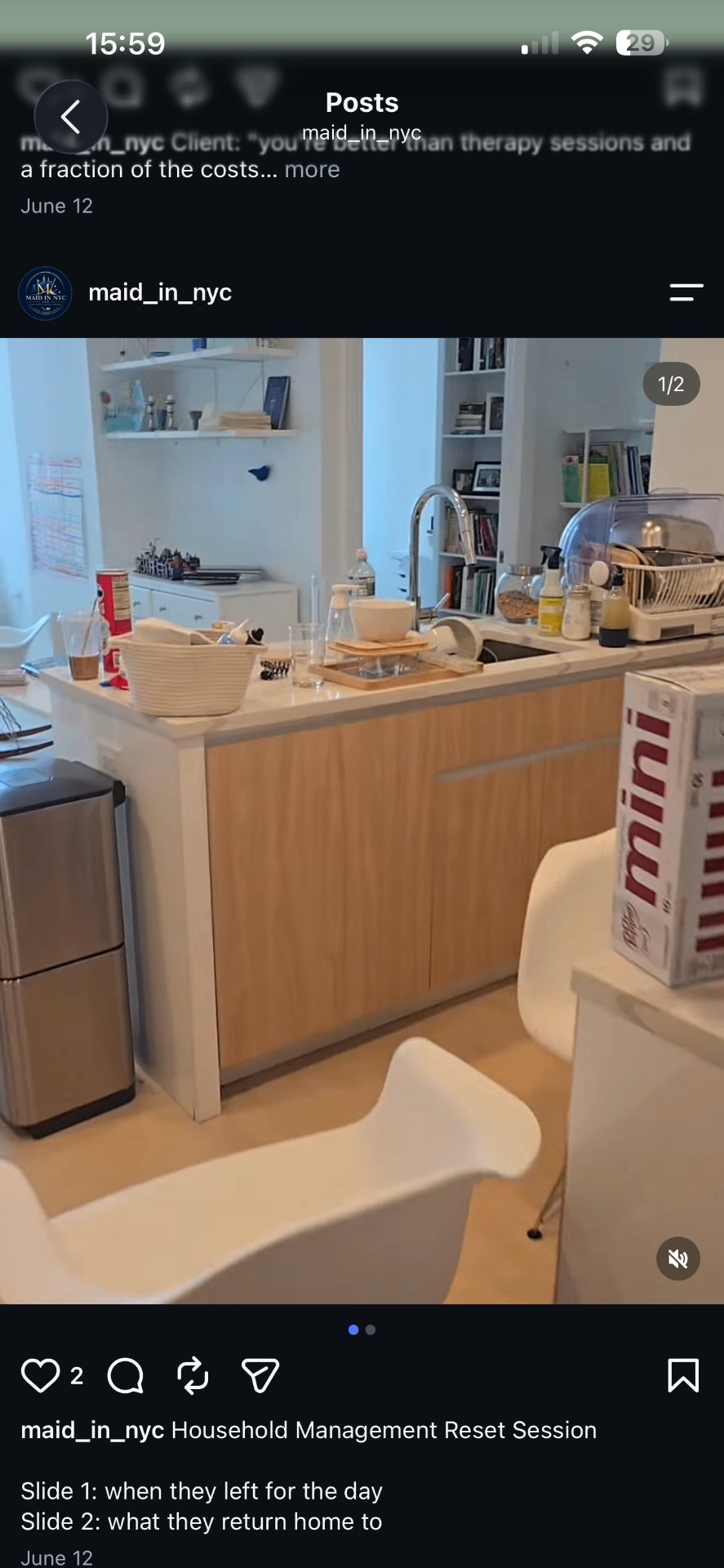 Kitchen reset session , before